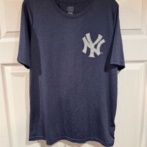 Majestic Navy Blue Yankees Short Sleeve Aaron Judge #99 T-shirt youth XL